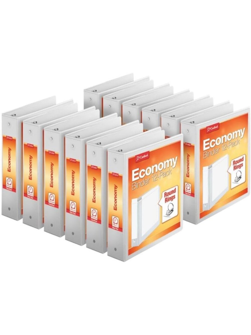 3-Ring Binders, 2-Inch Round Rings, Holds 475 Sheets, ClearVue Presentation